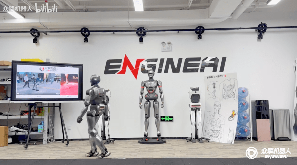 EngineAI unveils world’s first humanoid robot able to complete front flip